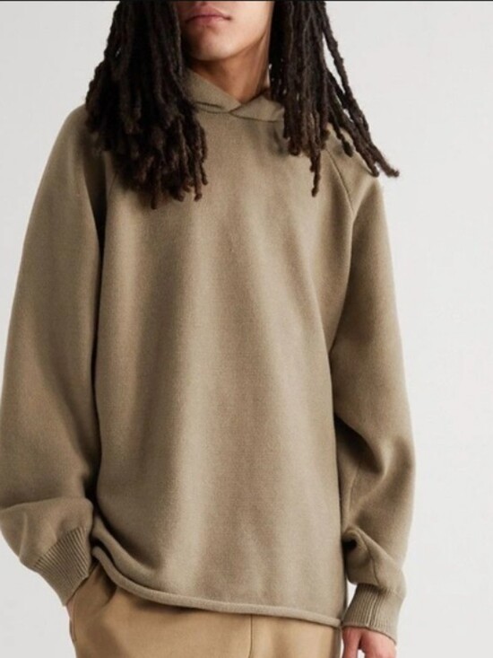 Fear of God Other - Fear Of God Essentials Knit Sweater Hoodie Men's Large Tan Brown